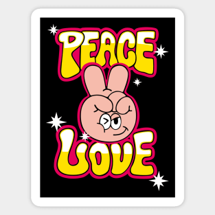 Peace and Love Sticker